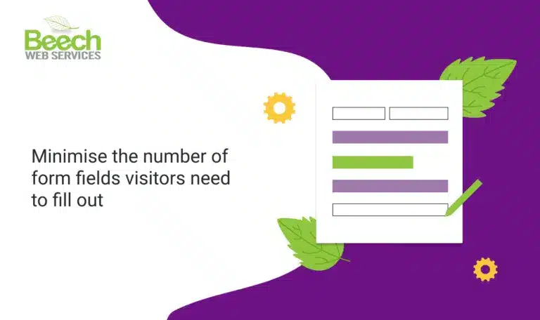 Minimise the number of form fields